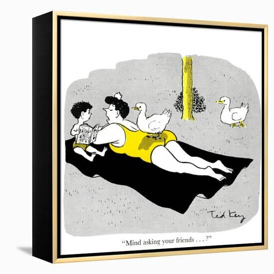 Hazel Cartoon-Ted Key-Framed Premier Image Canvas