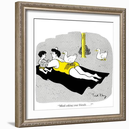 Hazel Cartoon-Ted Key-Framed Giclee Print