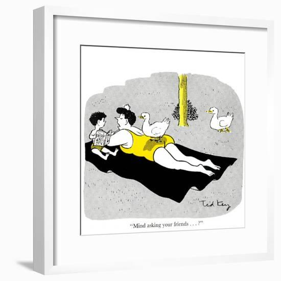 Hazel Cartoon-Ted Key-Framed Giclee Print