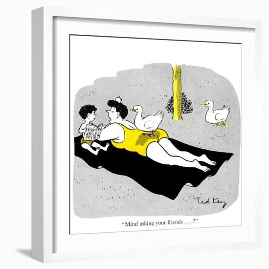 Hazel Cartoon-Ted Key-Framed Giclee Print