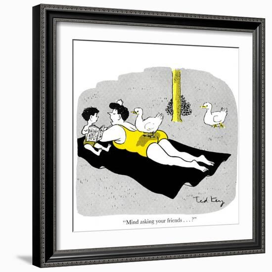 Hazel Cartoon-Ted Key-Framed Giclee Print