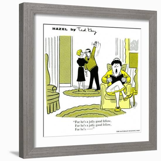 Hazel Cartoon-Ted Key-Framed Giclee Print