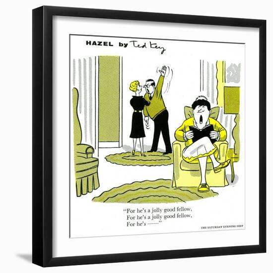 Hazel Cartoon-Ted Key-Framed Giclee Print