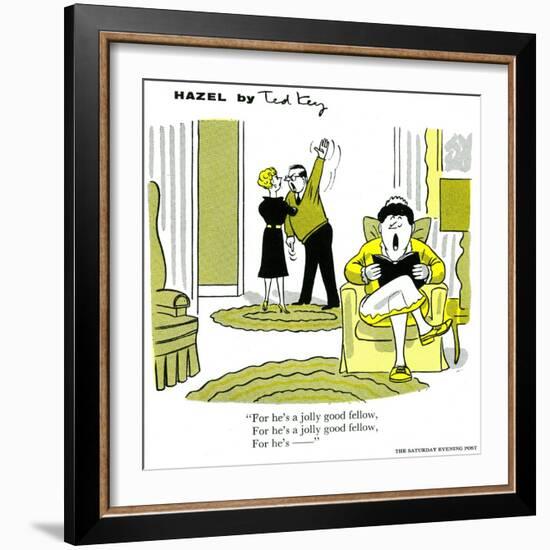 Hazel Cartoon-Ted Key-Framed Giclee Print