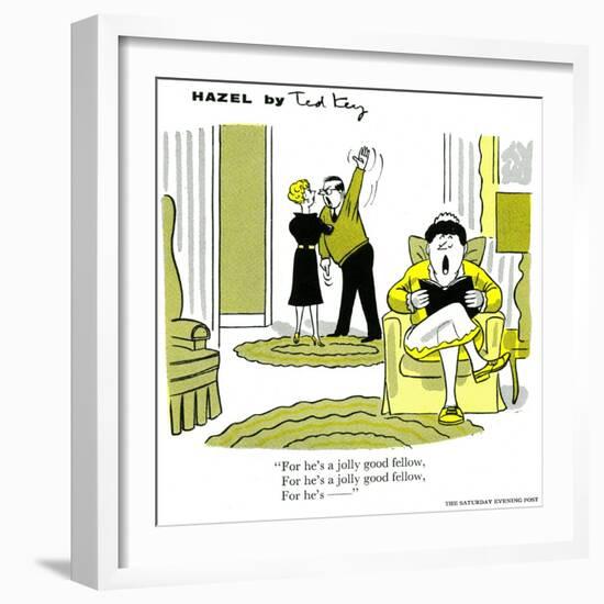 Hazel Cartoon-Ted Key-Framed Giclee Print