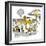 Hazel Cartoon-Ted Key-Framed Giclee Print