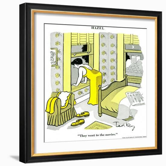 Hazel Cartoon-Ted Key-Framed Giclee Print