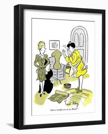 Hazel Cartoon-Ted Key-Framed Giclee Print