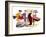 Hazel Cartoon-Ted Key-Framed Giclee Print