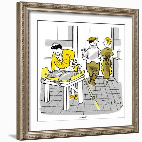 Hazel Cartoon-Ted Key-Framed Giclee Print