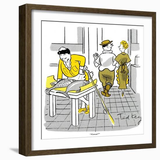 Hazel Cartoon-Ted Key-Framed Giclee Print