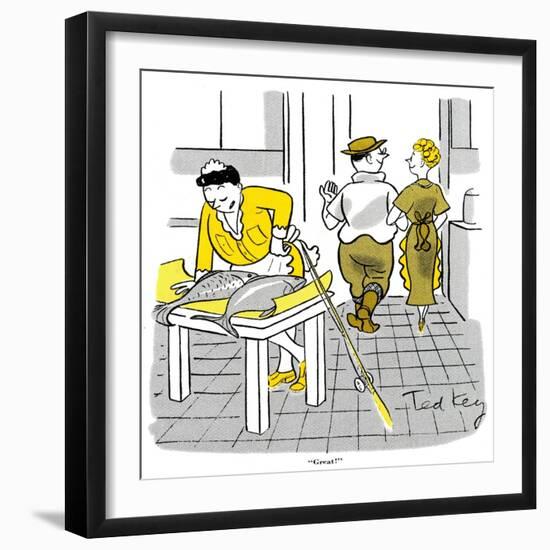 Hazel Cartoon-Ted Key-Framed Giclee Print