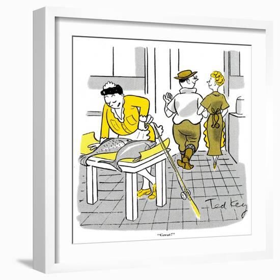 Hazel Cartoon-Ted Key-Framed Giclee Print