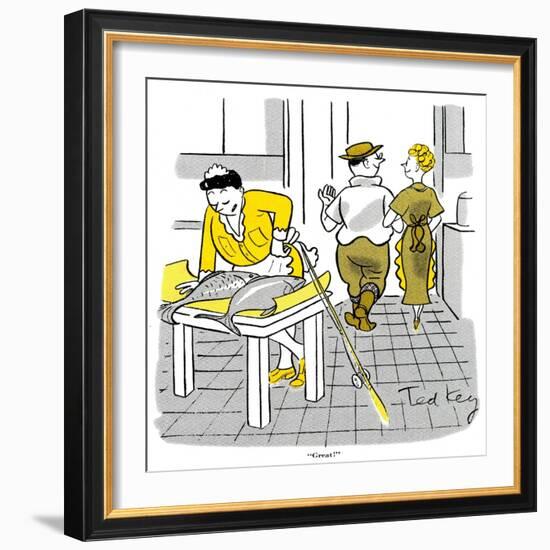 Hazel Cartoon-Ted Key-Framed Giclee Print