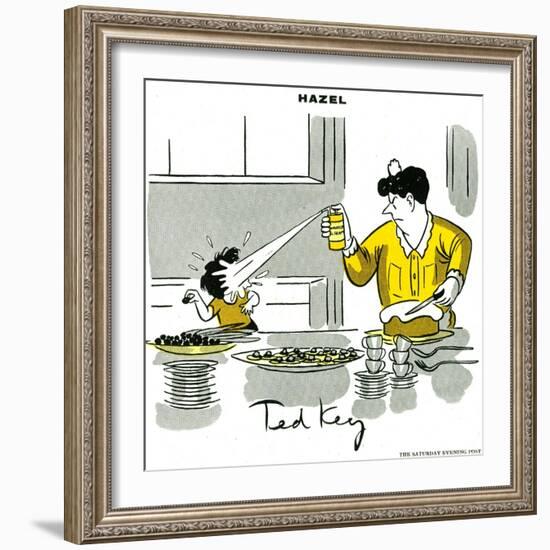 Hazel Cartoon-Ted Key-Framed Giclee Print