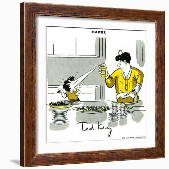 Hazel Cartoon-Ted Key-Framed Giclee Print