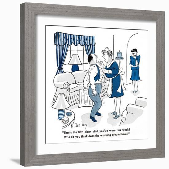 Hazel Cartoon-Ted Key-Framed Giclee Print