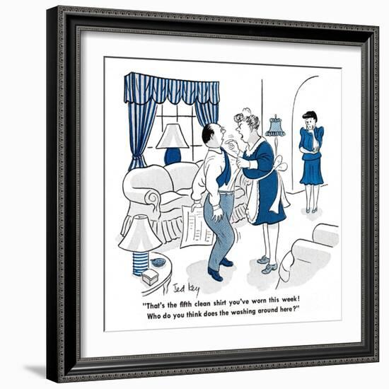 Hazel Cartoon-Ted Key-Framed Giclee Print