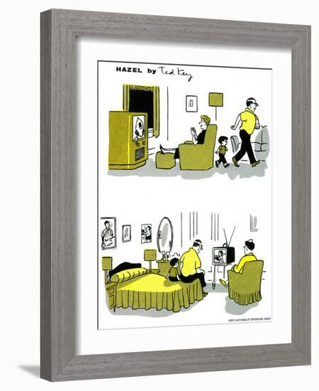 Hazel Cartoon-Ted Key-Framed Giclee Print