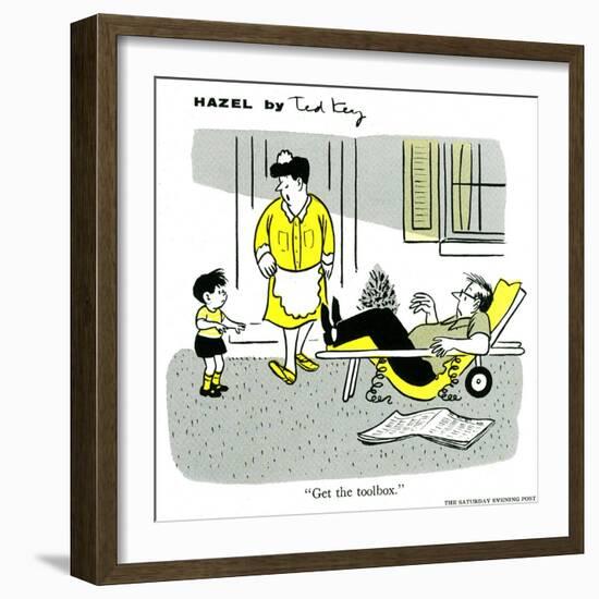 Hazel Cartoon-Ted Key-Framed Giclee Print