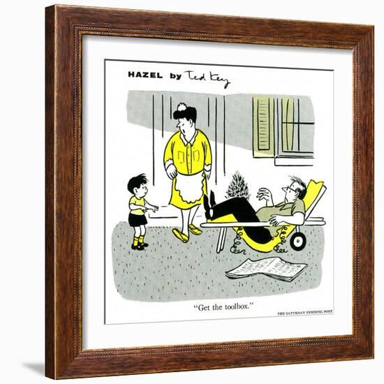 Hazel Cartoon-Ted Key-Framed Giclee Print