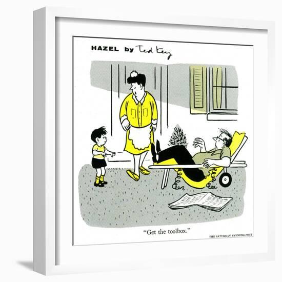 Hazel Cartoon-Ted Key-Framed Giclee Print