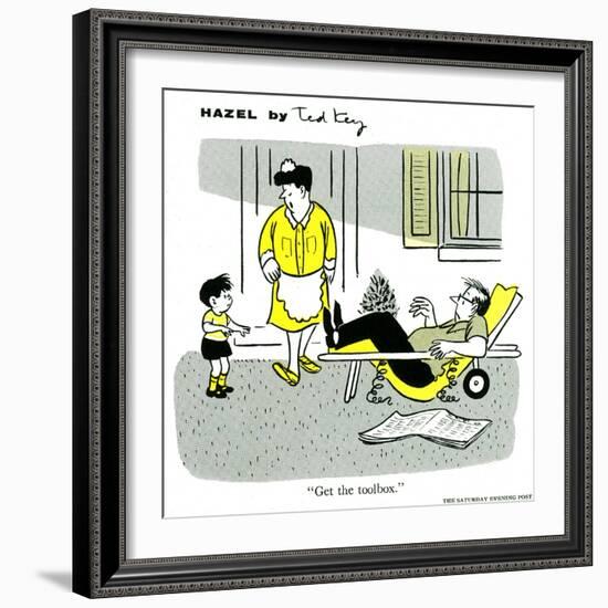 Hazel Cartoon-Ted Key-Framed Giclee Print