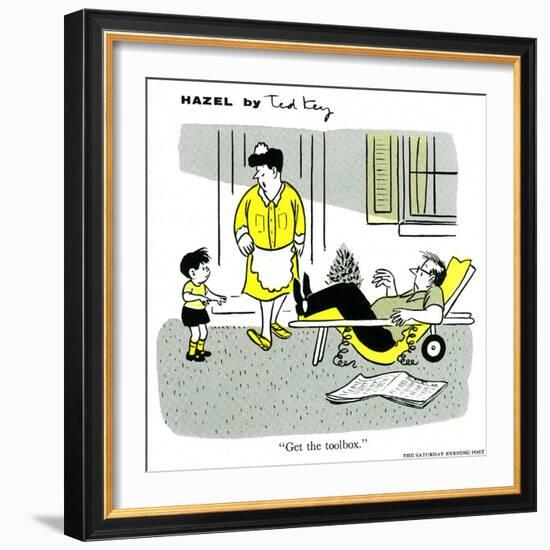 Hazel Cartoon-Ted Key-Framed Giclee Print