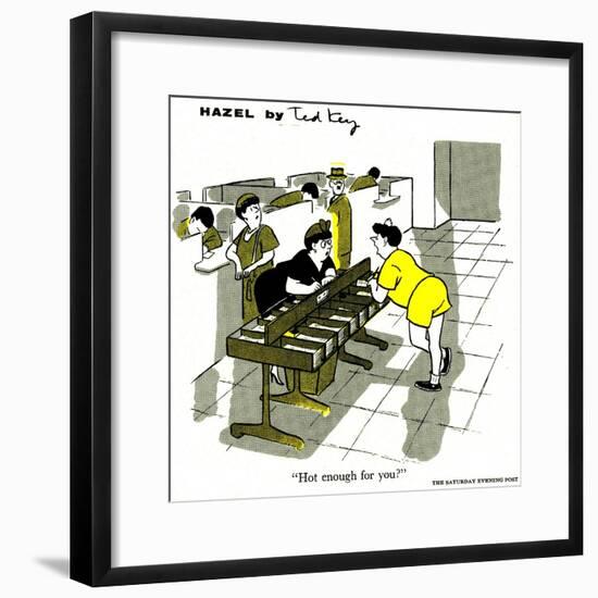 Hazel Cartoon-Ted Key-Framed Giclee Print