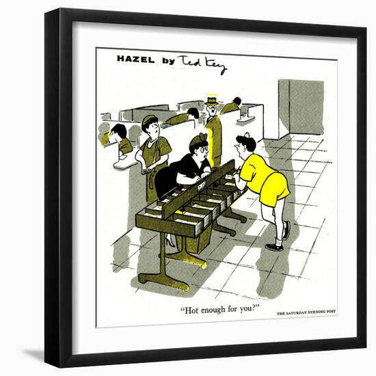 Hazel Cartoon-Ted Key-Framed Giclee Print