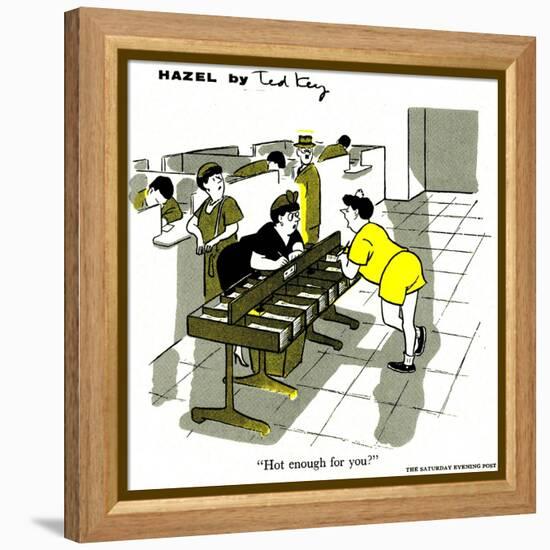 Hazel Cartoon-Ted Key-Framed Premier Image Canvas