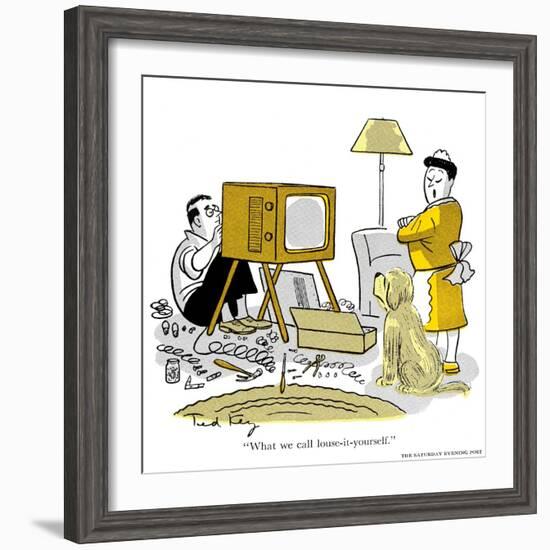 Hazel Cartoon-Ted Key-Framed Giclee Print