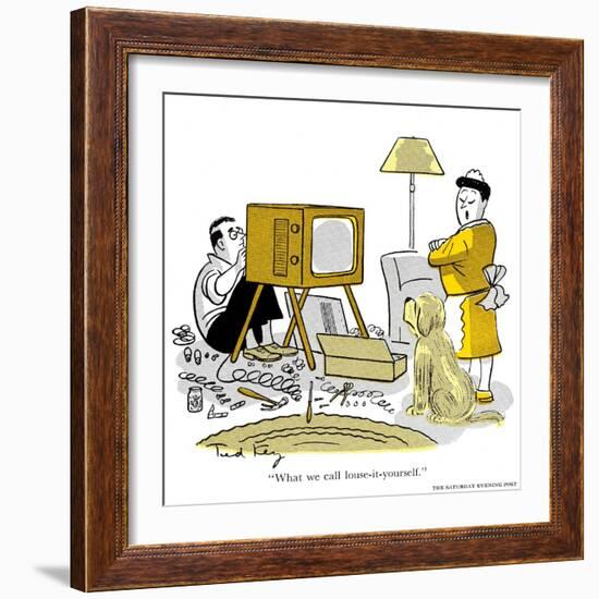 Hazel Cartoon-Ted Key-Framed Giclee Print