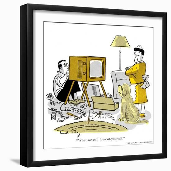 Hazel Cartoon-Ted Key-Framed Giclee Print