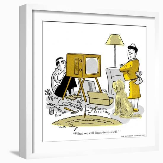 Hazel Cartoon-Ted Key-Framed Giclee Print