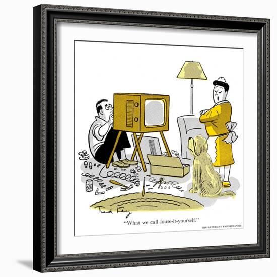 Hazel Cartoon-Ted Key-Framed Giclee Print