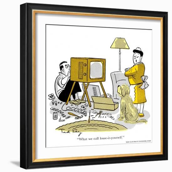 Hazel Cartoon-Ted Key-Framed Giclee Print