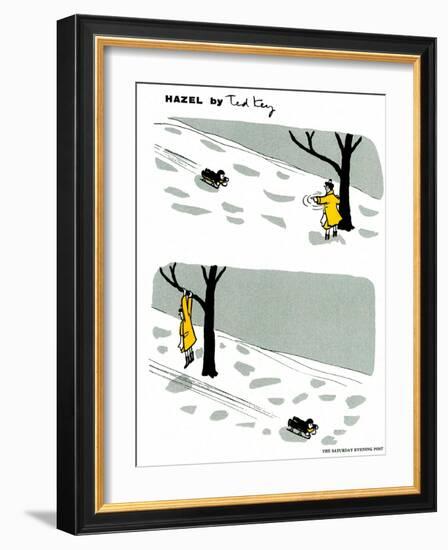 Hazel Cartoon-Ted Key-Framed Giclee Print