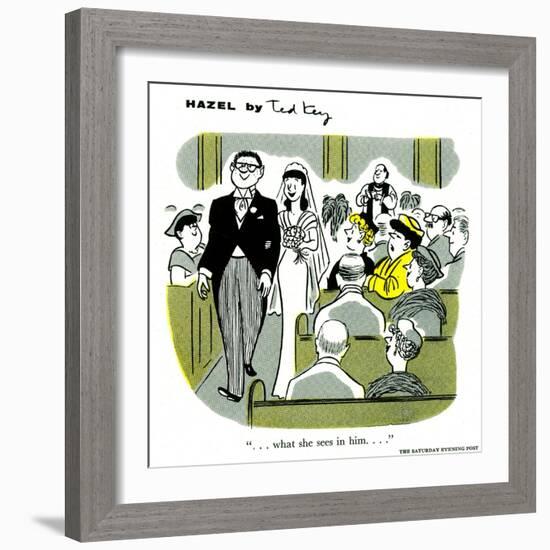 Hazel Cartoon-Ted Key-Framed Giclee Print