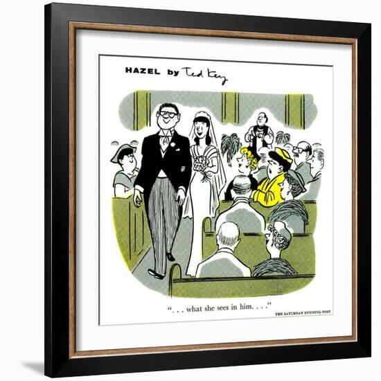 Hazel Cartoon-Ted Key-Framed Giclee Print