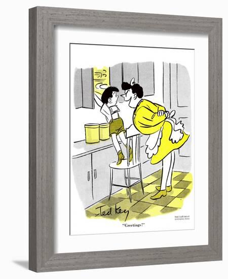 Hazel Cartoon-Ted Key-Framed Giclee Print