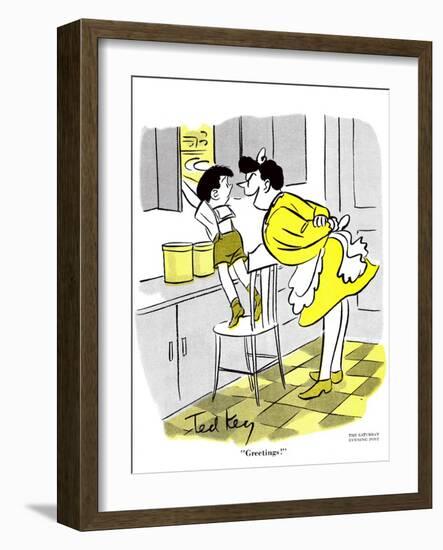 Hazel Cartoon-Ted Key-Framed Giclee Print