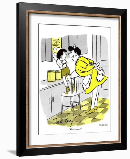 Hazel Cartoon-Ted Key-Framed Giclee Print