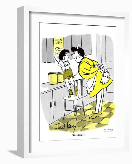 Hazel Cartoon-Ted Key-Framed Giclee Print