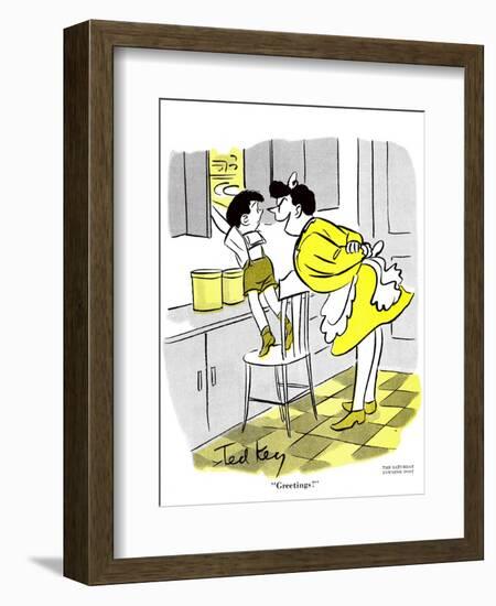 Hazel Cartoon-Ted Key-Framed Giclee Print