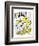 Hazel Cartoon-Ted Key-Framed Giclee Print