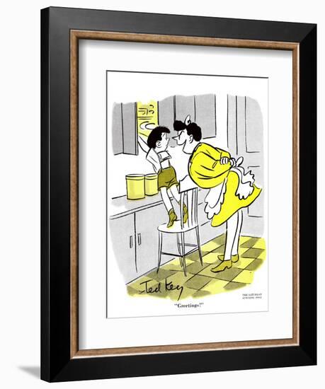 Hazel Cartoon-Ted Key-Framed Giclee Print