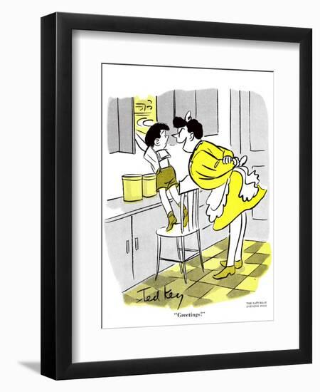 Hazel Cartoon-Ted Key-Framed Giclee Print