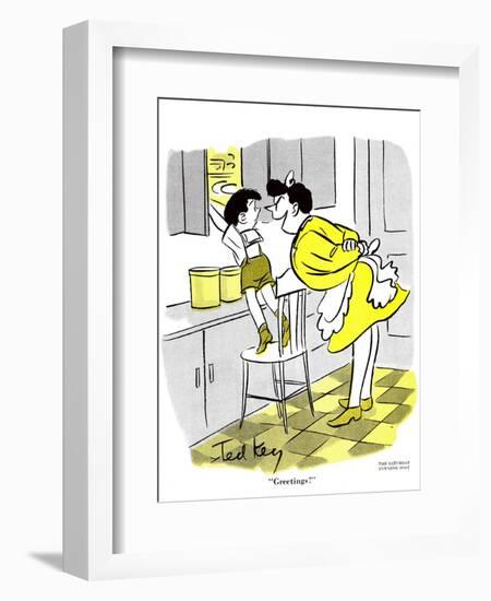 Hazel Cartoon-Ted Key-Framed Giclee Print