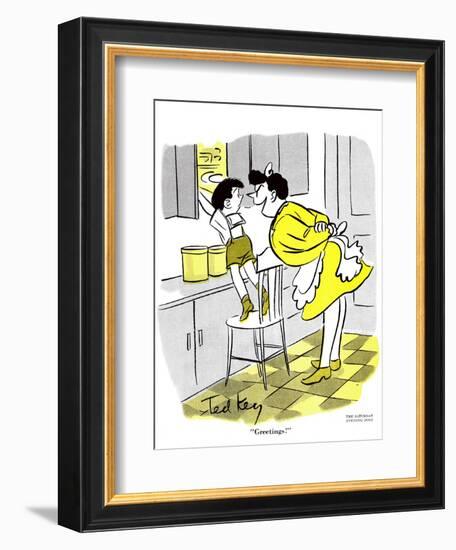 Hazel Cartoon-Ted Key-Framed Giclee Print